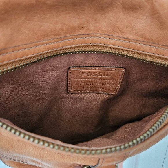 Fossil Women's Crossbody Bag Brown Leather - Picture 6 of 10